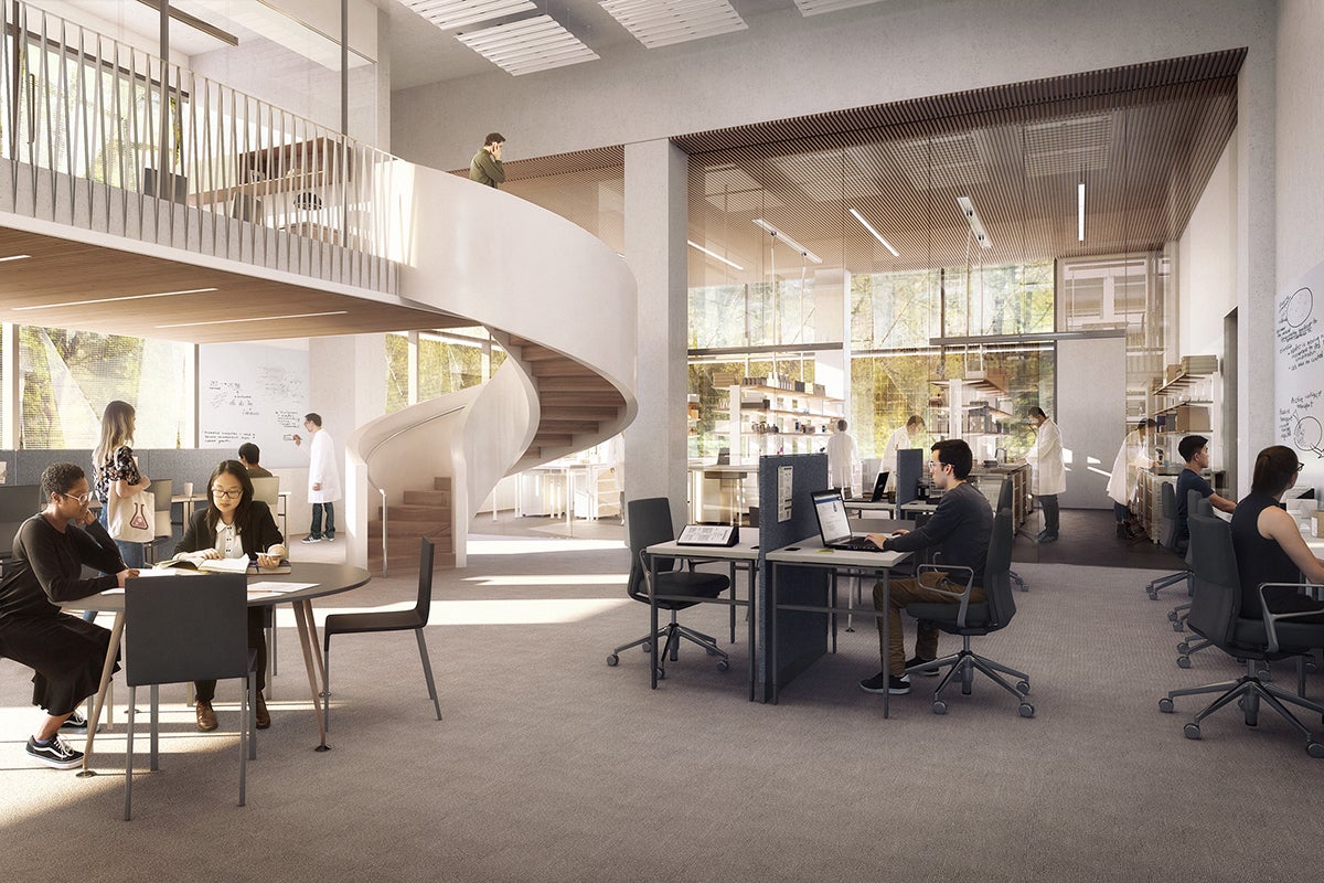 Knight Campus renderings lab view Knight Campus renderings lab view