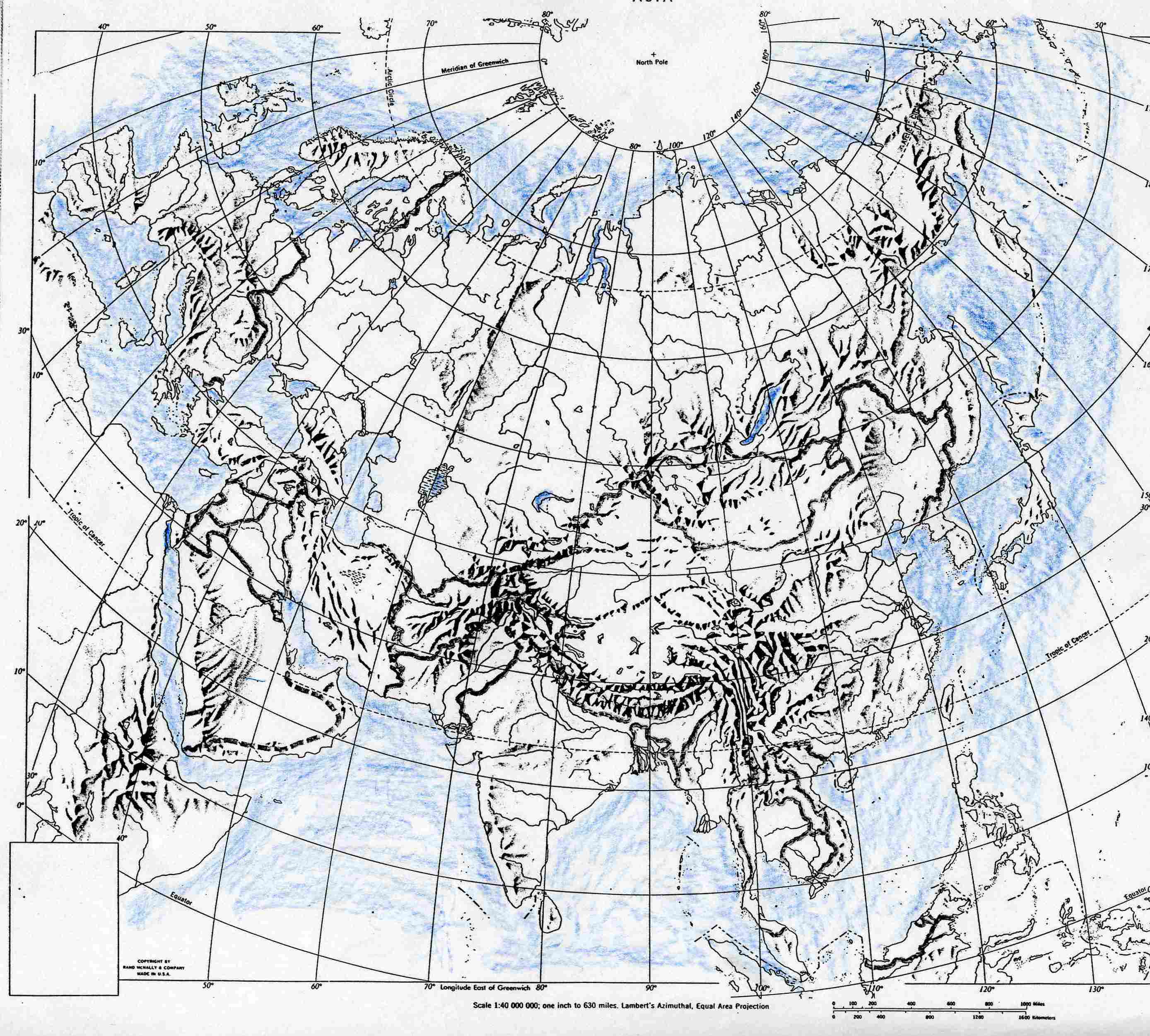 World Map Eurasia
