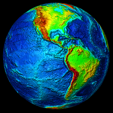 ocean floor topography. Pacific Ocean topography).