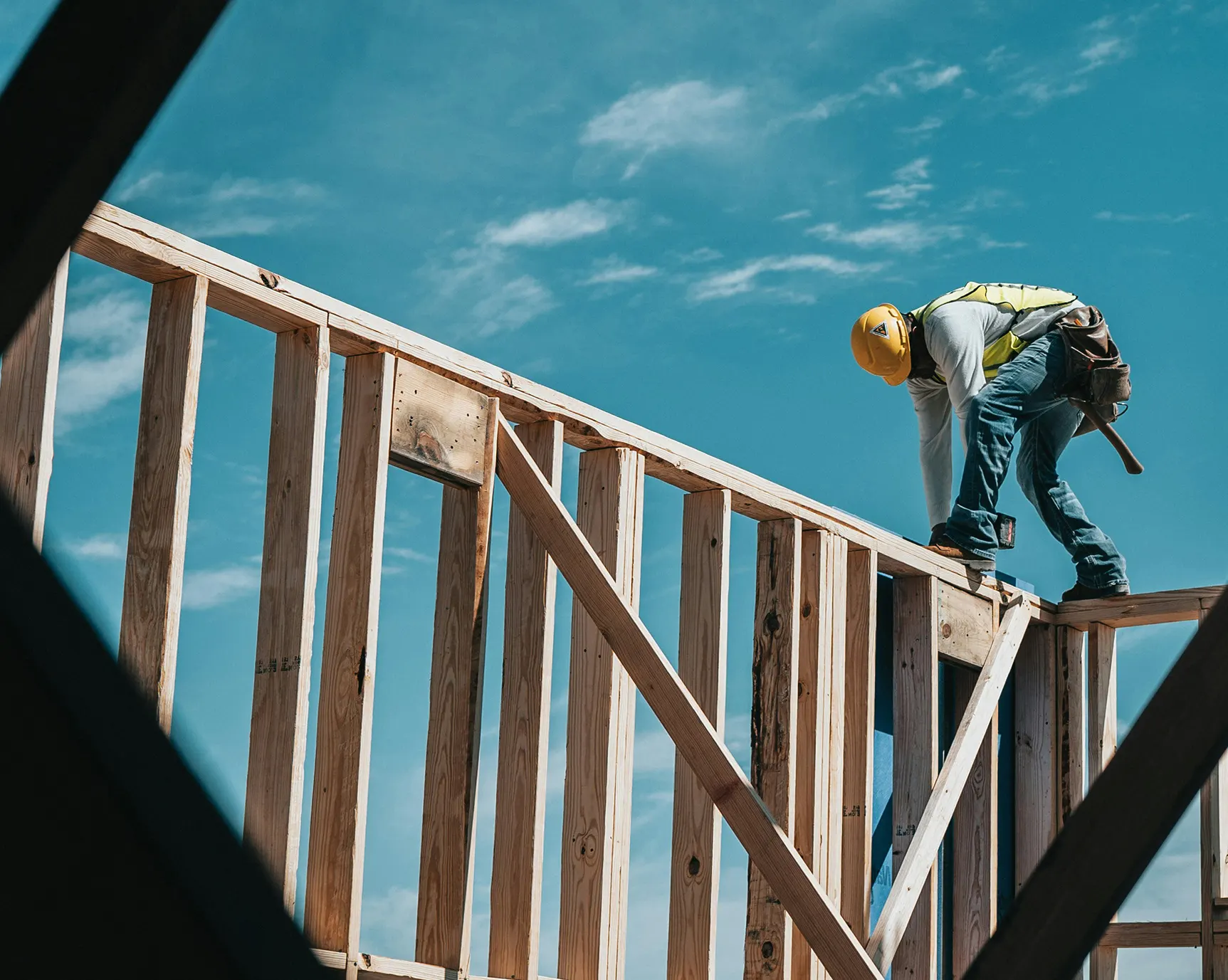 Large-scale construction site