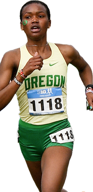a cross-country runner running