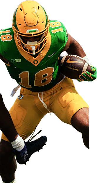 football player with a football