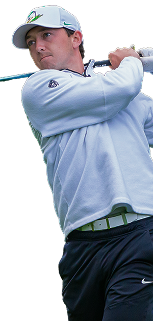 golfer swinging a club