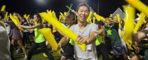 Students at a UO Week of Welcome