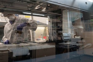 COVID lab on the UO campus