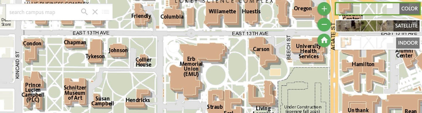 Campus Map Screenshot