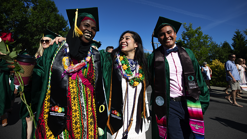 students graduating