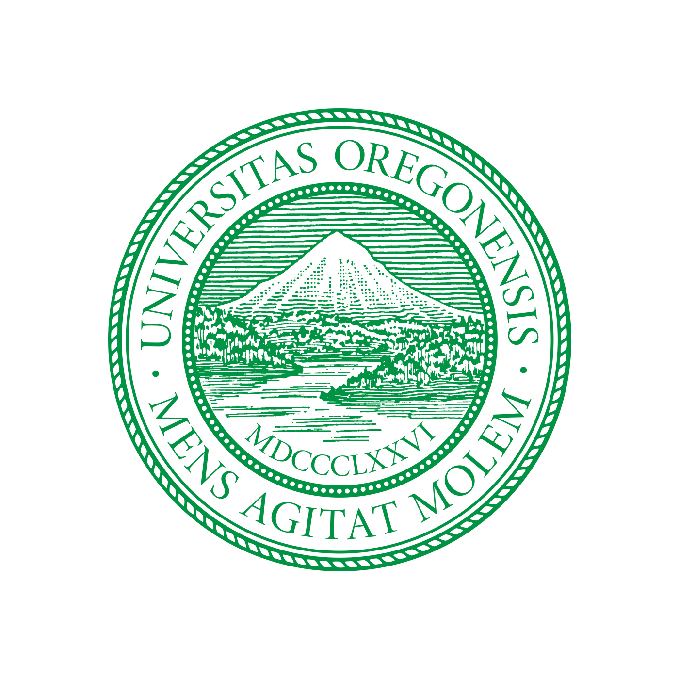 uo great seal in green