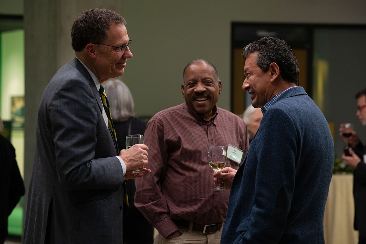 Presidential announcement and closing reception with Board of Trustee members.