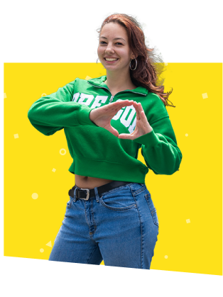 a person throwing their O