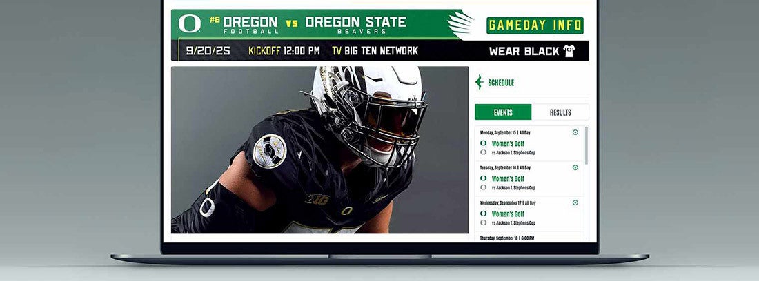 the GoDucks website on a computer screen