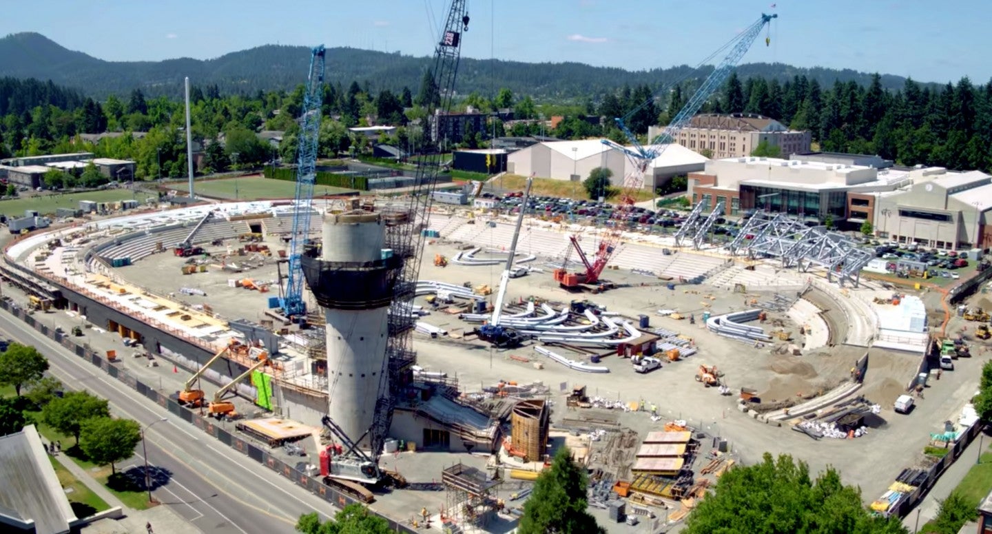 Hayward Field constructions 2019 Hayward Field constructions 2019