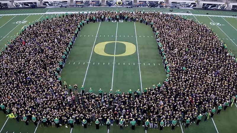 people in autzen stadium