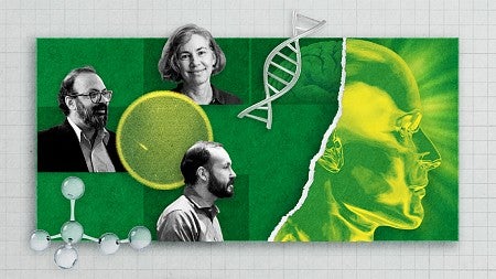 UO professors Ramesh Jasti, Karen Guillemin, and Mike Pluth