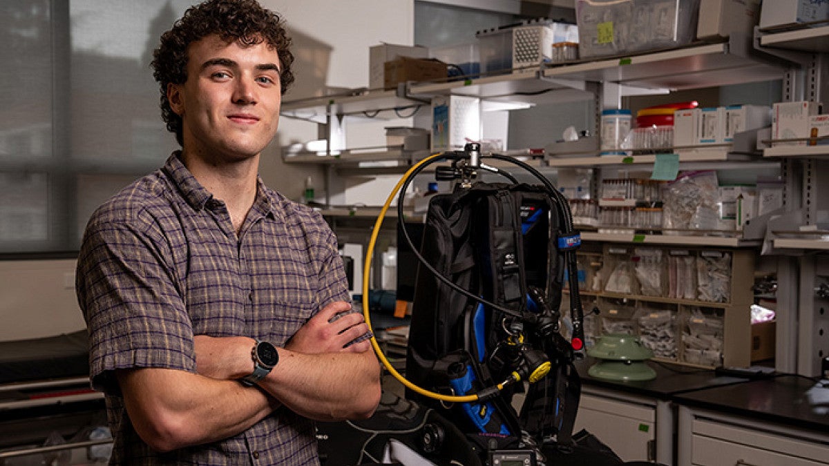 Tucker Orman with scuba gear