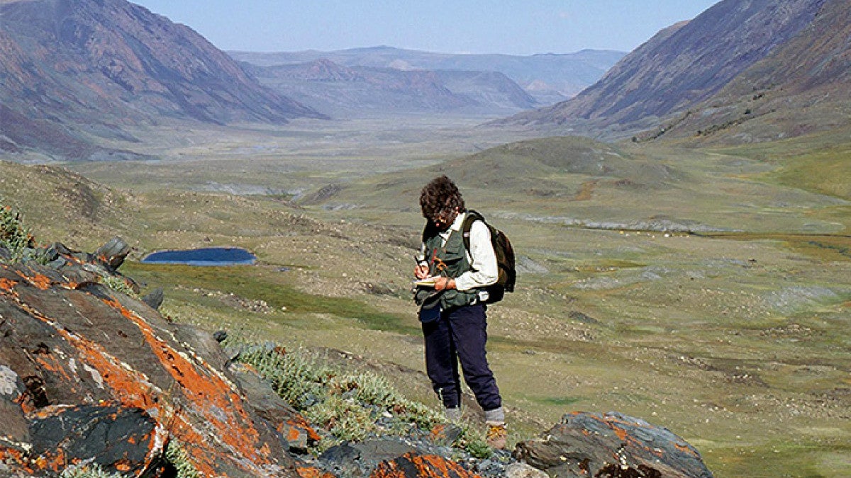 Esther Jacobsen-Tepfer surveys rock art in Mongolia