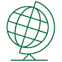 Globe icon in UO Green