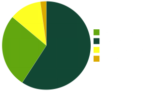 Pie chart of enrollment of students by ethnic identity Pie chart of enrollment of students by ethnic identity