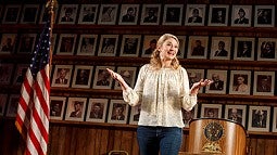 Heidi Schreck during a performance of Constitution